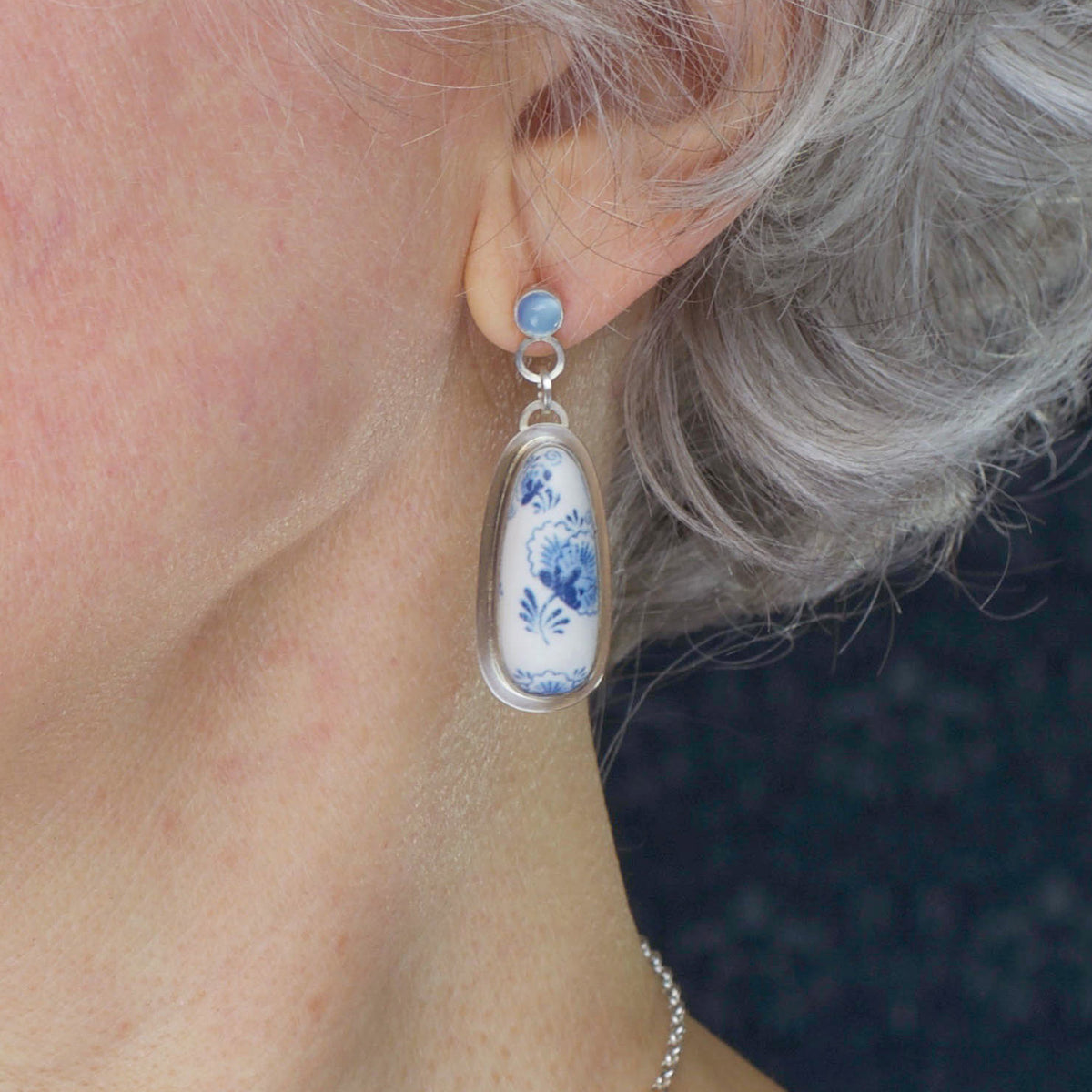 Delft on sale blue earrings